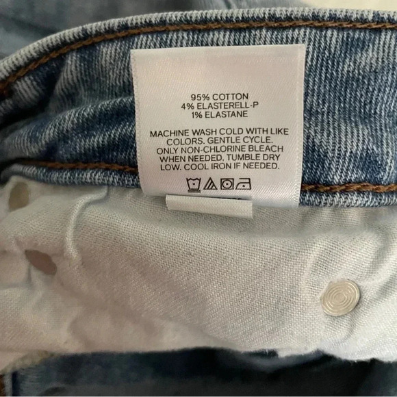 Express Men’s Denim Blue Jeans Size 29x32 Light Wash Straight Leg Stretch - Picture 9 of 9